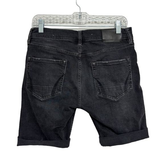 Allsaints Men’s Swatch Denim Cutoff Shorts in Black - Size 28 - Picture 3 of 7